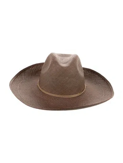 Pre-owned Artesano Straw Hat In Brown