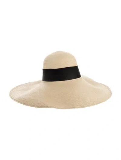 Pre-owned Artesano Straw Sun Hat In Neutral