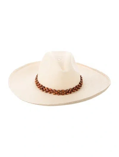 Pre-owned Artesano Straw Sun Hat In Neutral