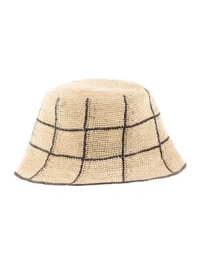 Pre-owned Artesano Straw Sun Hat In Neutrals
