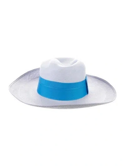 Pre-owned Artesano Straw Sun Hat W/tags In Blue