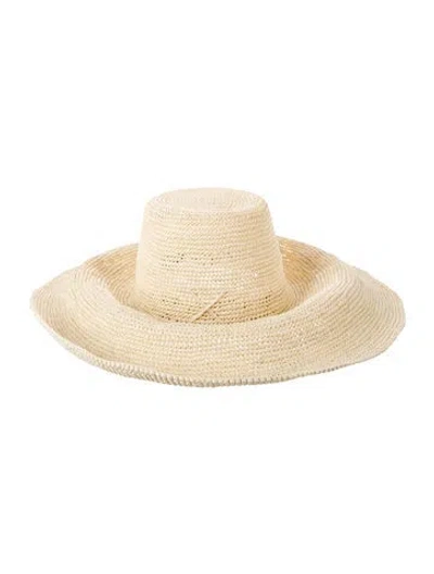 Pre-owned Artesano Straw Sun Hat  W/tags In Neutral