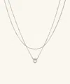 Artevent Layered Pearl Necklace In White