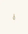 Artevent Pear Cut Gemstone Hoop Charm