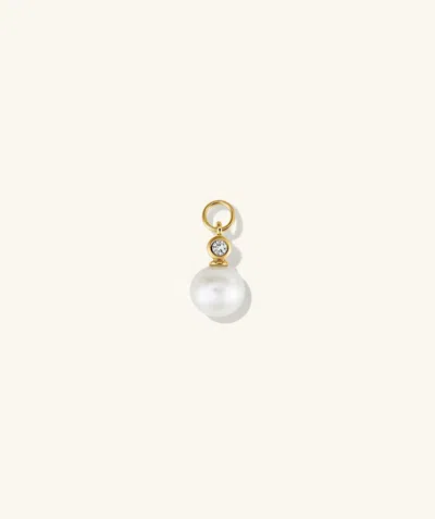 Artevent Pearl Gemstone Hoop Charm