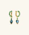Artevent Remy Gemstone Charm Hoops