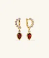 Artevent Remy Gemstone Charm Hoops