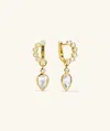 Artevent Remy Gemstone Charm Hoops