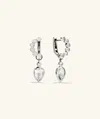 Artevent Remy Gemstone Charm Hoops