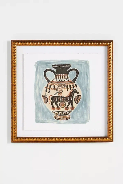 Artfully Walls Aphrodite Vase Wall Art In Blue