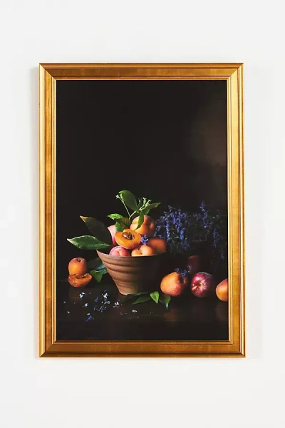 Artfully Walls Apricots And Sea Lavenders Wall Art In Orange