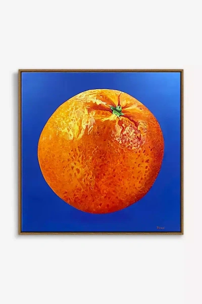 Artfully Walls Big Orange Wall Art In Blue