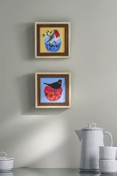 Artfully Walls Bird Bowl Wall Art In Multi