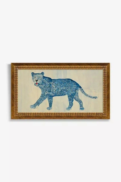Artfully Walls Blue Leopard Wall Art
