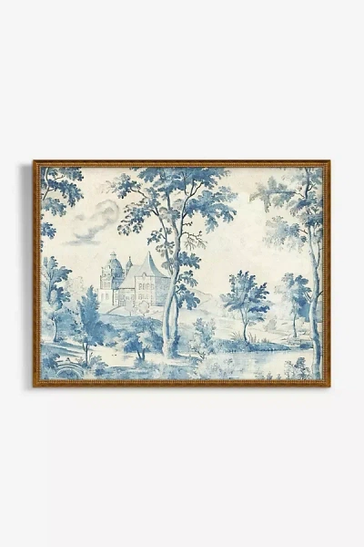 Artfully Walls Blue Toile Landscape Wall Art