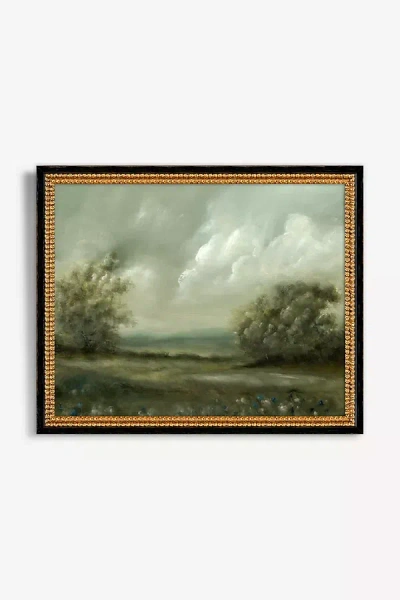 Artfully Walls Blues On Green Wall Art In Multi