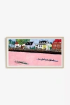 Artfully Walls Boat Race Finale On Pink River Maximalist Fauvist Sports Painting After Matisse Wall Art