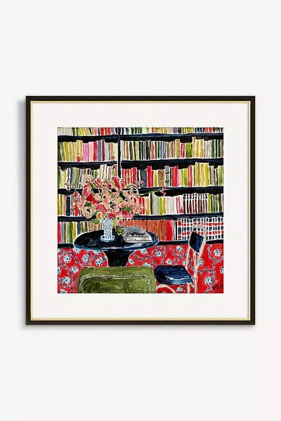 Artfully Walls Books With Flowers Wall Art In Multi