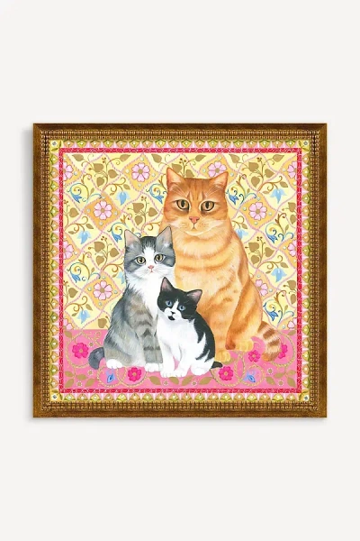 Artfully Walls Cats, A Family Portrait Wall Art In Multi
