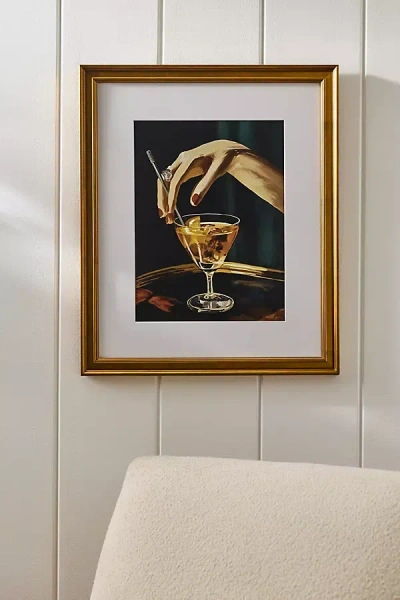 Artfully Walls Cocktail Moment Wall Art In Gold