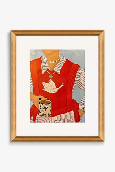 Artfully Walls Coffee And A Swan Wall Art