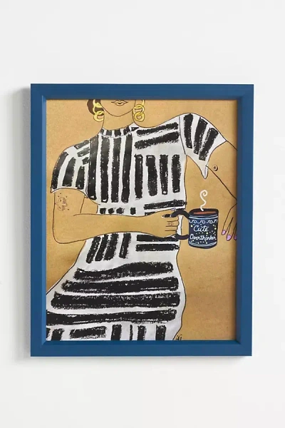 Artfully Walls Coffee Girls Wall Art In Blue