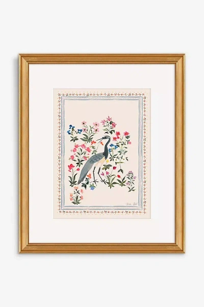 Artfully Walls Crane #1 Miniature Print Wall Art In Multi