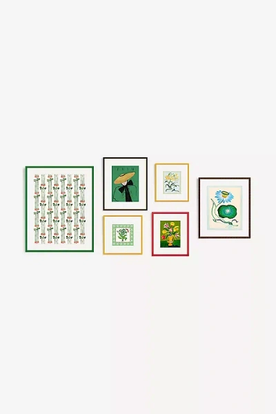 Artfully Walls Floral Feminine Fun Gallery Wall In Multi