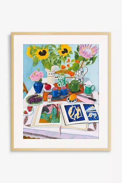 Artfully Walls Flowering Beauty & Tangerine Tea For Two Wall Art In Multi