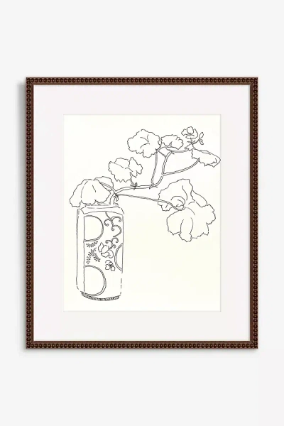 Artfully Walls Geranium Leaves In White