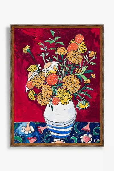 Artfully Walls Golden Marigold Bouquet Wall Art
