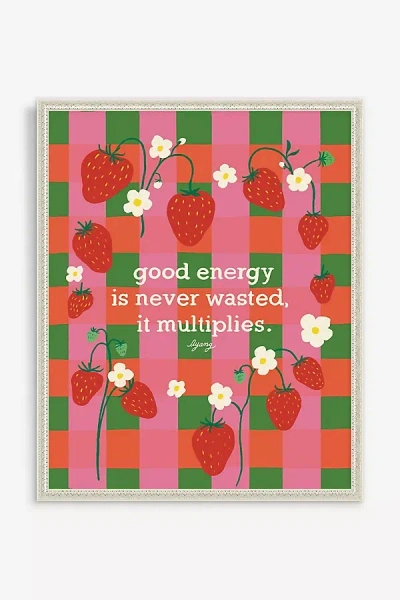 Artfully Walls Good Energy Is Never Wasted Wall Art In Pink