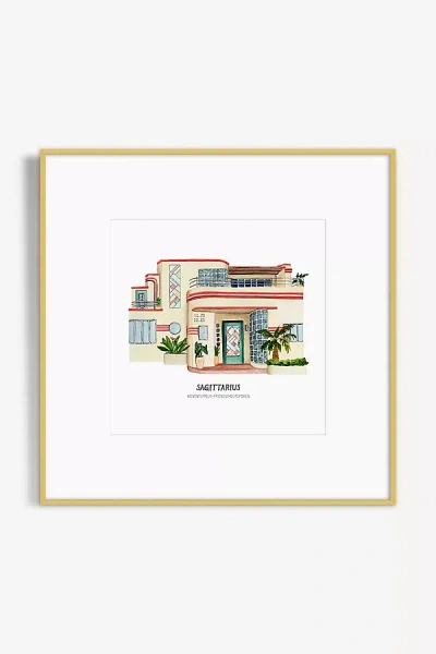 Artfully Walls Houses Of The Zodiac Wall Art In White