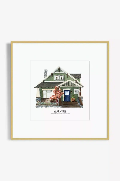 Artfully Walls Houses Of The Zodiac Wall Art In Green