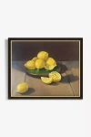 Artfully Walls Lemons On Green Plate Wall Art