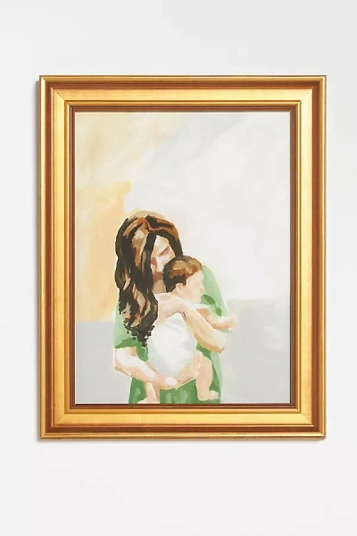 Artfully Walls Mama Nuzzle Wall Art In Beige