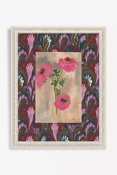 Artfully Walls Marbled Florals Wall Art In Multi