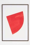 Artfully Walls Painted Paper Shapes #8 (red) Wall Art In Red