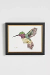 Artfully Walls Pressed Flower Hummingbird Wall Art