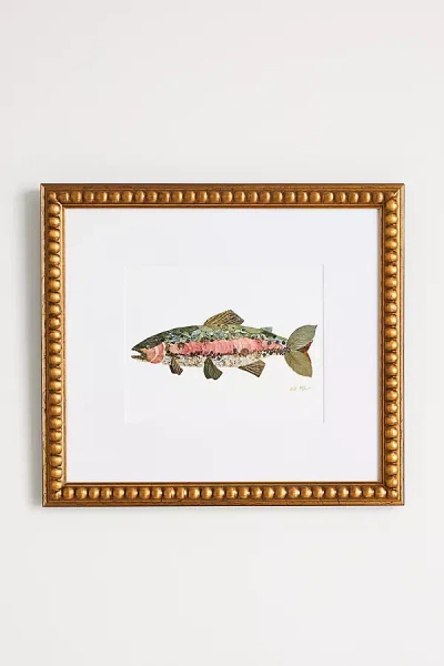 Artfully Walls Pressed Flower Rainbow Trout Wall Art In Multi