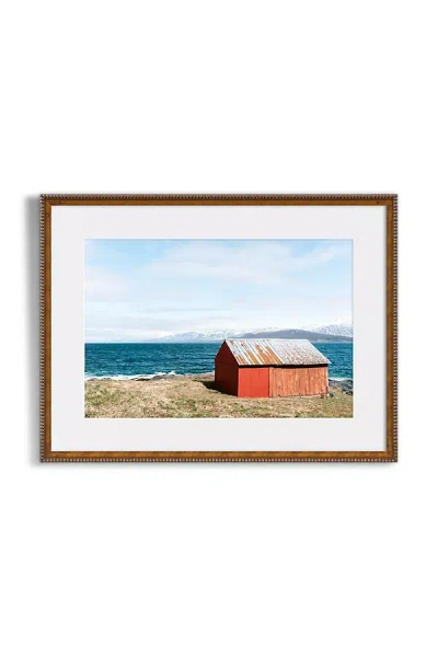 Artfully Walls Red Cabin At The Fjords In Multi