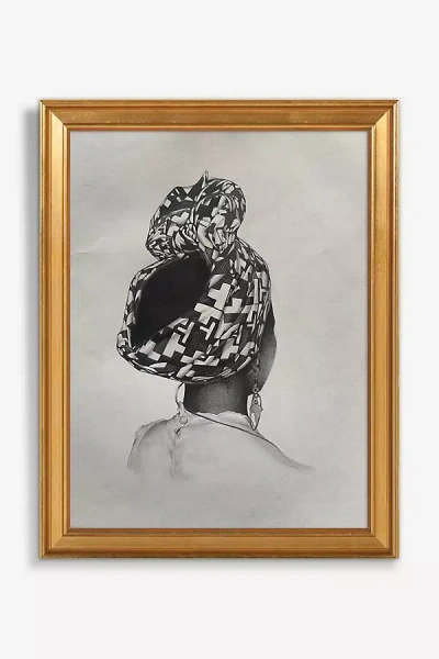 Artfully Walls Reverse Portrait, Shingai Wall Art In Gray