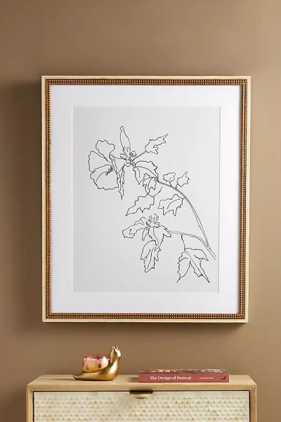 Artfully Walls Rose Of Sharon Flower Wall Art In White