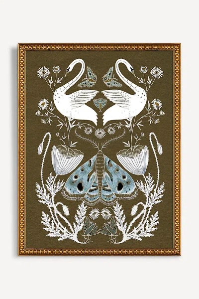 Artfully Walls Swan And Moths Wall Art