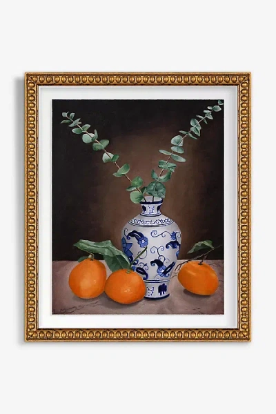 Artfully Walls Tangerines And Eucalyptus Wall Art In Orange