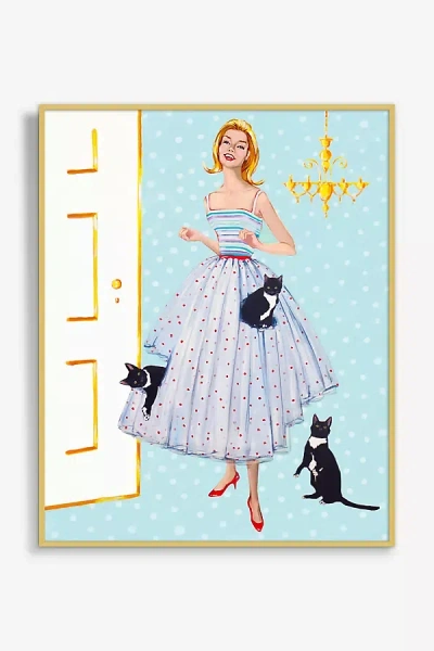 Artfully Walls The Cat Couturier Wall Art In Blue