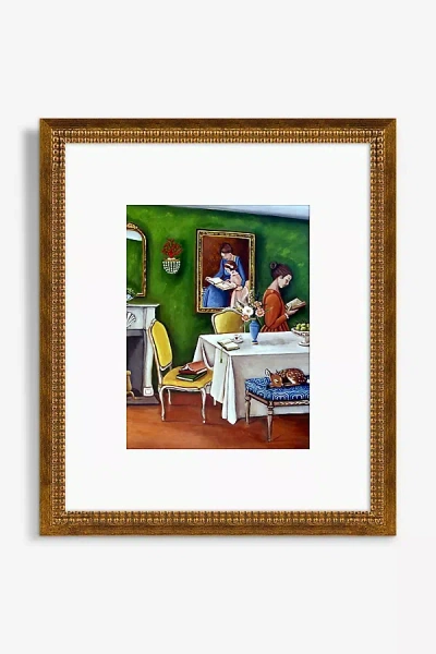Artfully Walls The Reader Wall Art In Brown