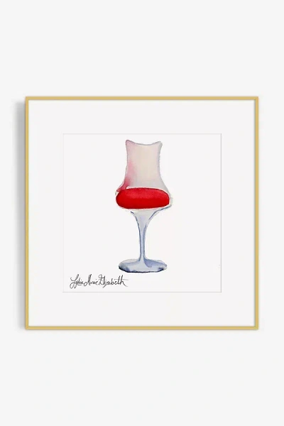 Artfully Walls The Tulip Chair Wall Art In Red