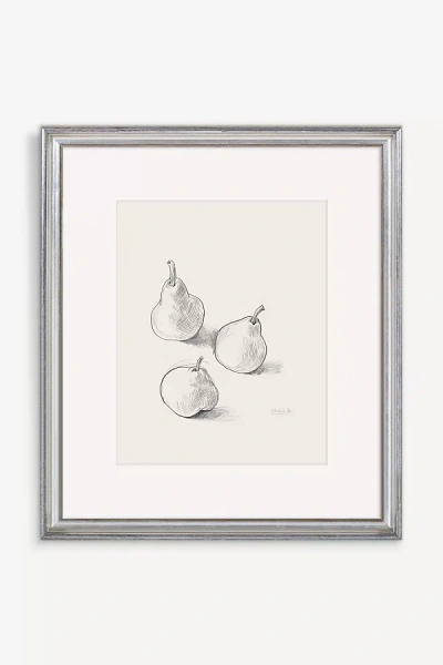 Artfully Walls Three Pears Wall Art In Gray