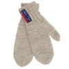 Arthur Beale Men's  Maritime Wool Mittens - Light Welsh Grey In Grey